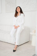 The snow white spark 3-piece pantsuit (UK size 12)
